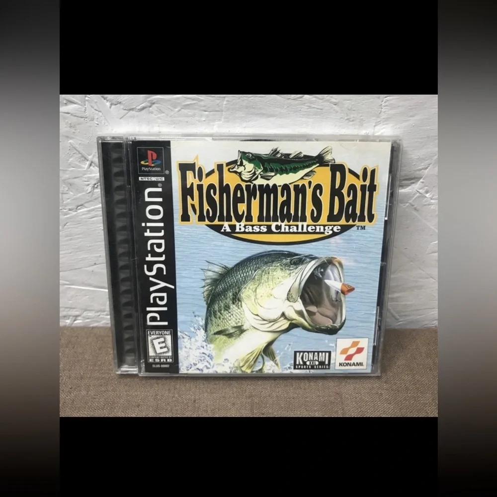 Lot of 3 PlayStation 1 PS1 Bass Games Complete Games, Inserts/Manuals, Cases USA